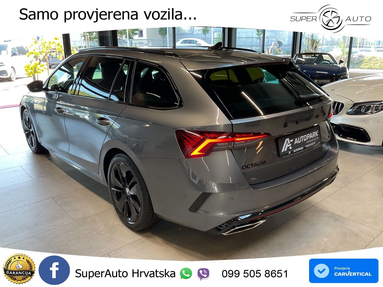 Škoda Octavia Combi RS 2.0 TDI (200 KS) DSG LED+GR SJED+ACC