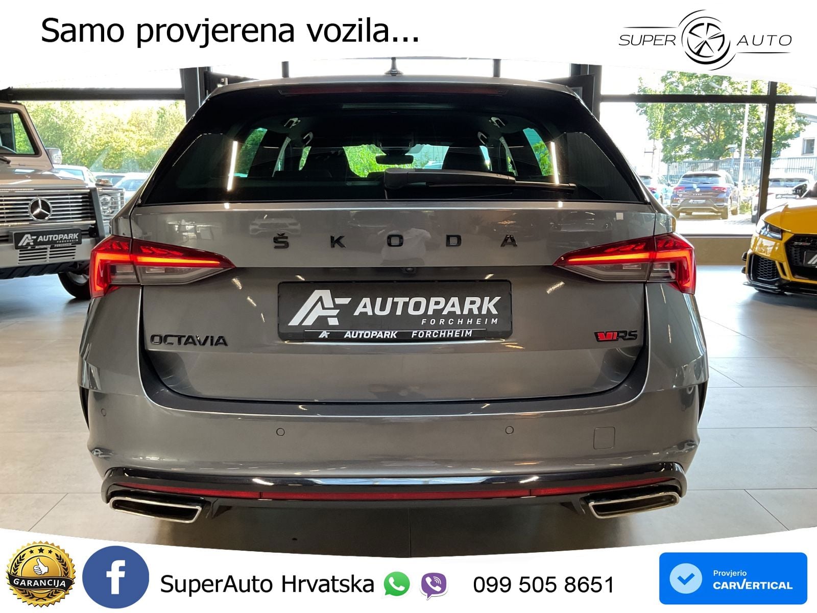 Škoda Octavia Combi RS 2.0 TDI (200 KS) DSG LED+GR SJED+ACC