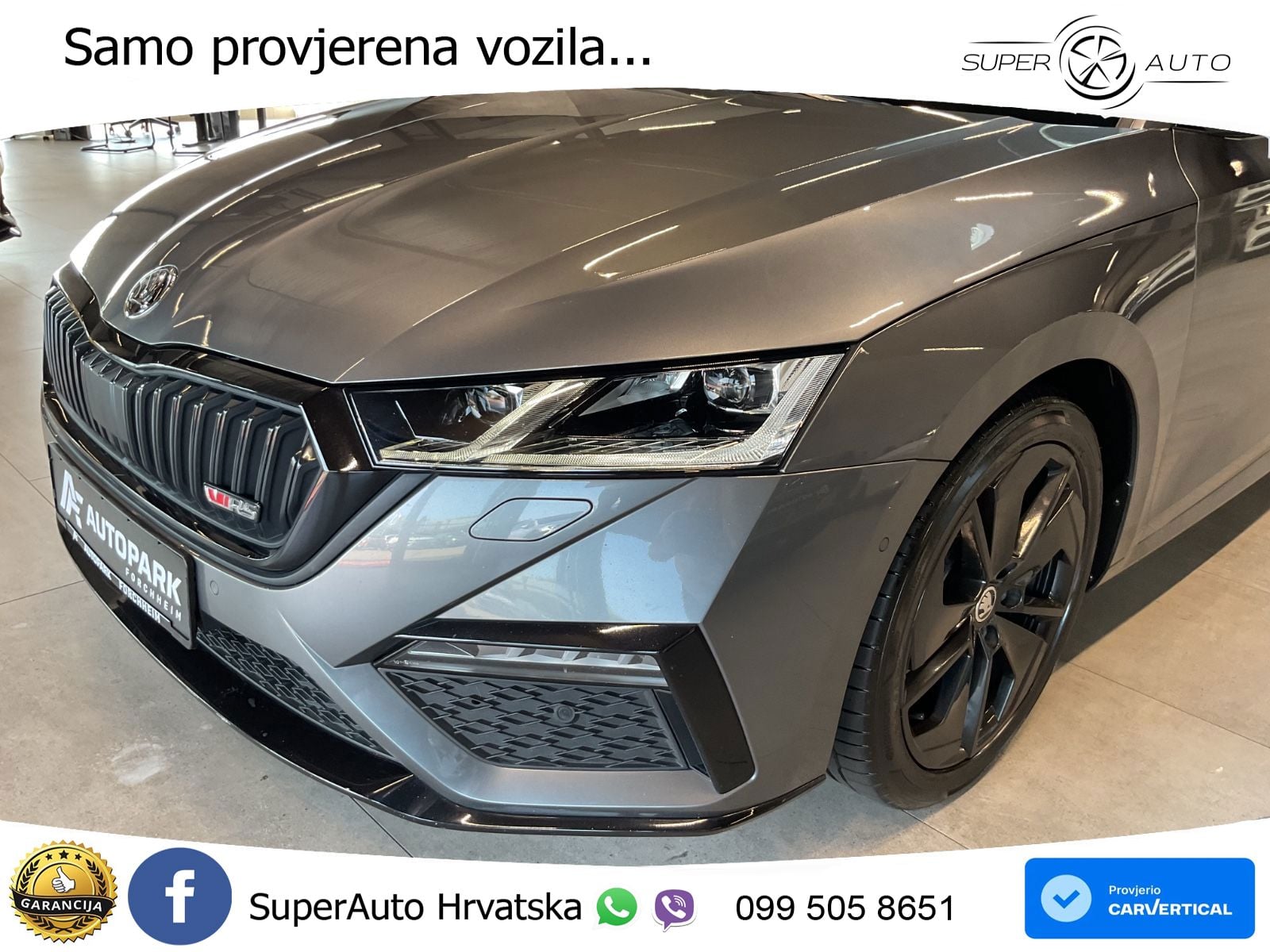 Škoda Octavia Combi RS 2.0 TDI (200 KS) DSG LED+GR SJED+ACC
