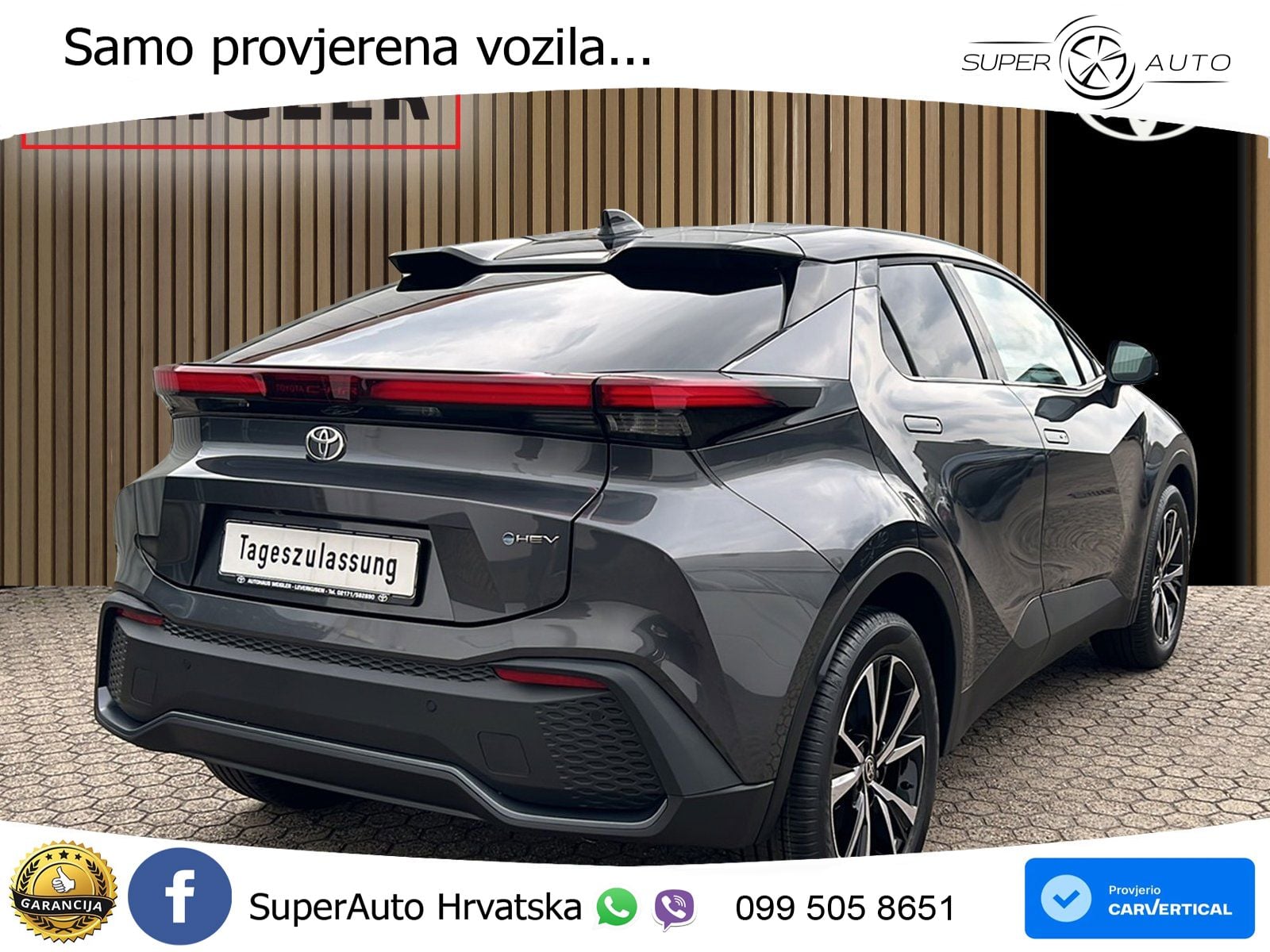Toyota C-HR 1.8 (140 KS) Hybrid e-CVT Teamplayer LED+GR SJED+ACC