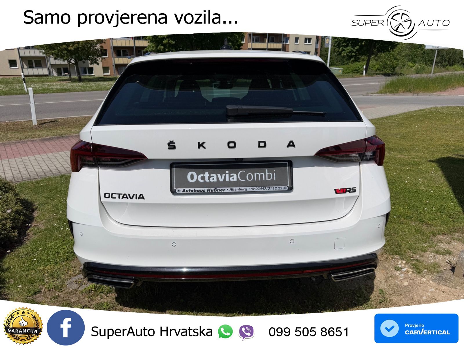 Škoda Octavia Combi RS 2.0 TDI (200 KS) 4x4 DSG LED+GR SJED+ACC