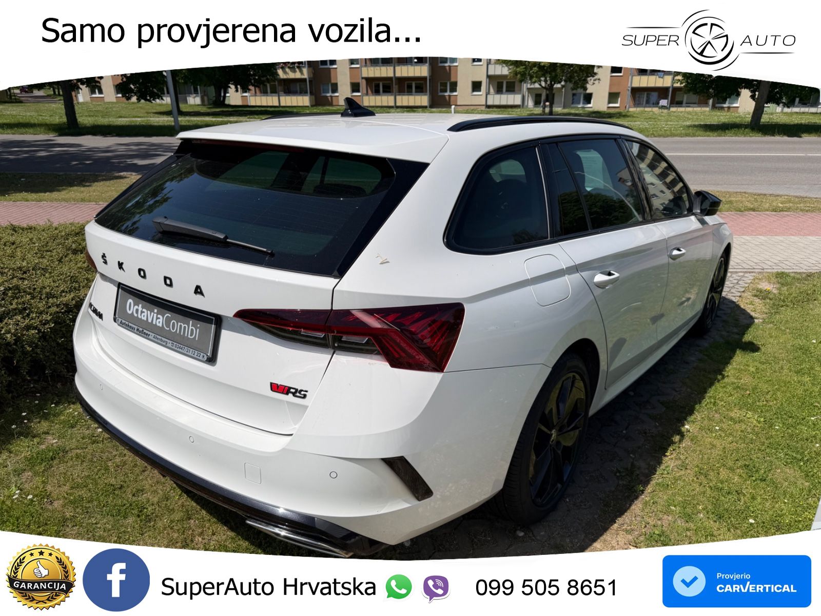 Škoda Octavia Combi RS 2.0 TDI (200 KS) 4x4 DSG LED+GR SJED+ACC