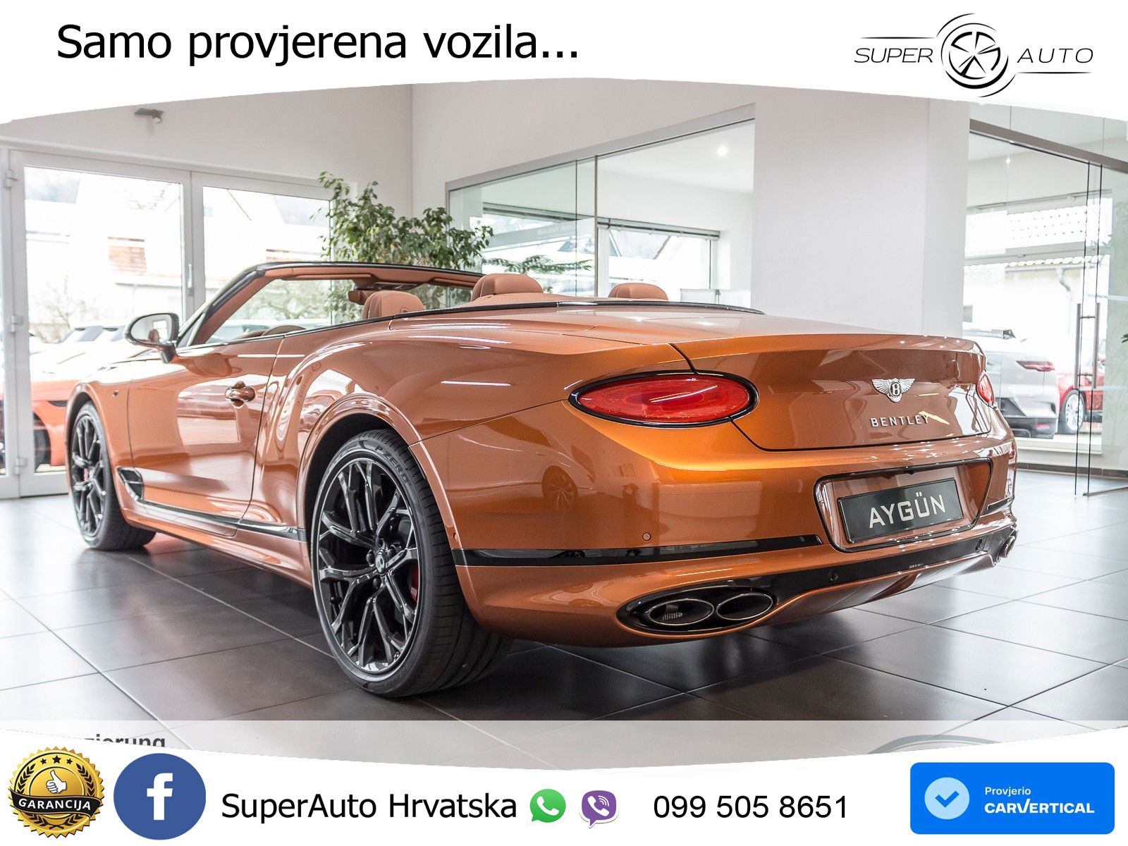 Bentley Continental GTC III 4.0 V8 (550 KS) AWD DCT ZRAČNI+ACC+4xGR SJED+360