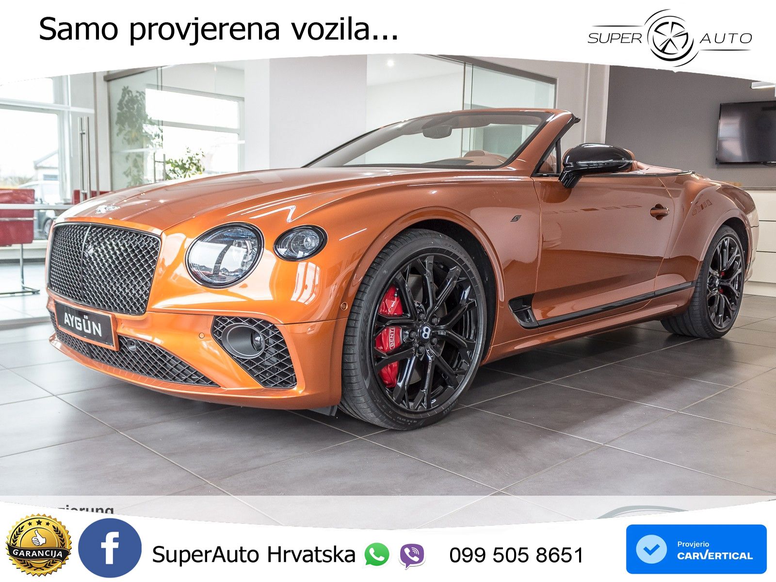Bentley Continental GTC III 4.0 V8 (550 KS) AWD DCT ZRAČNI+ACC+4xGR SJED+360