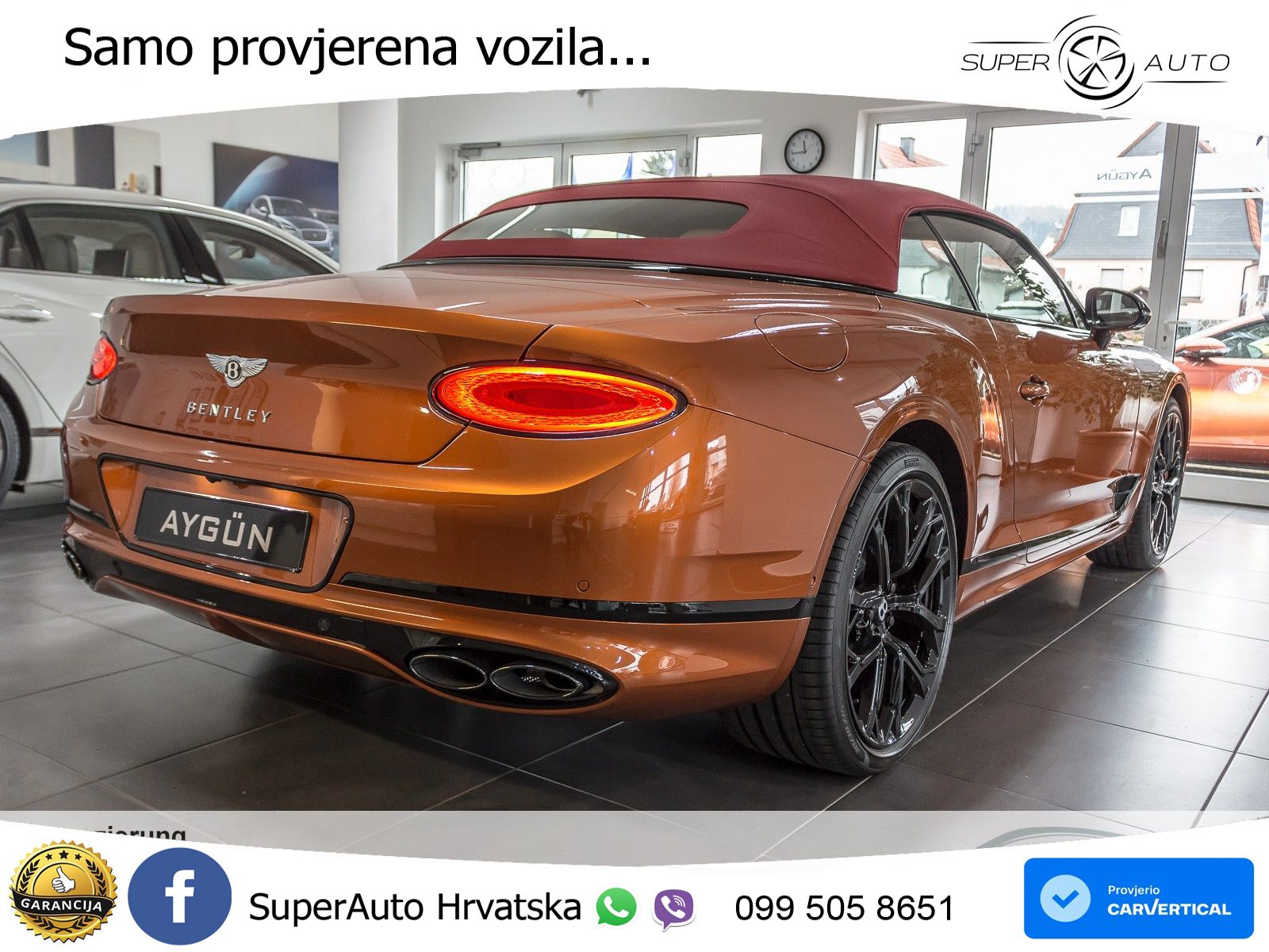 Bentley Continental GTC III 4.0 V8 (550 KS) AWD DCT ZRAČNI+ACC+4xGR SJED+360