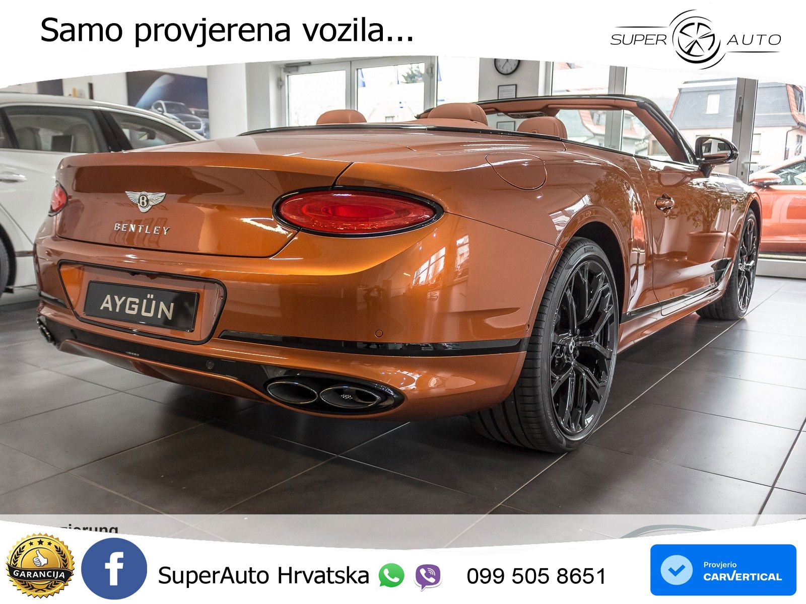 Bentley Continental GTC III 4.0 V8 (550 KS) AWD DCT ZRAČNI+ACC+4xGR SJED+360