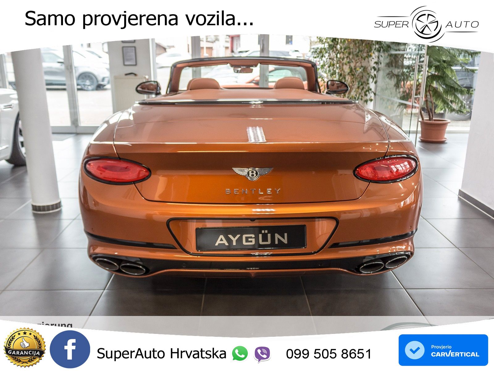 Bentley Continental GTC III 4.0 V8 (550 KS) AWD DCT ZRAČNI+ACC+4xGR SJED+360