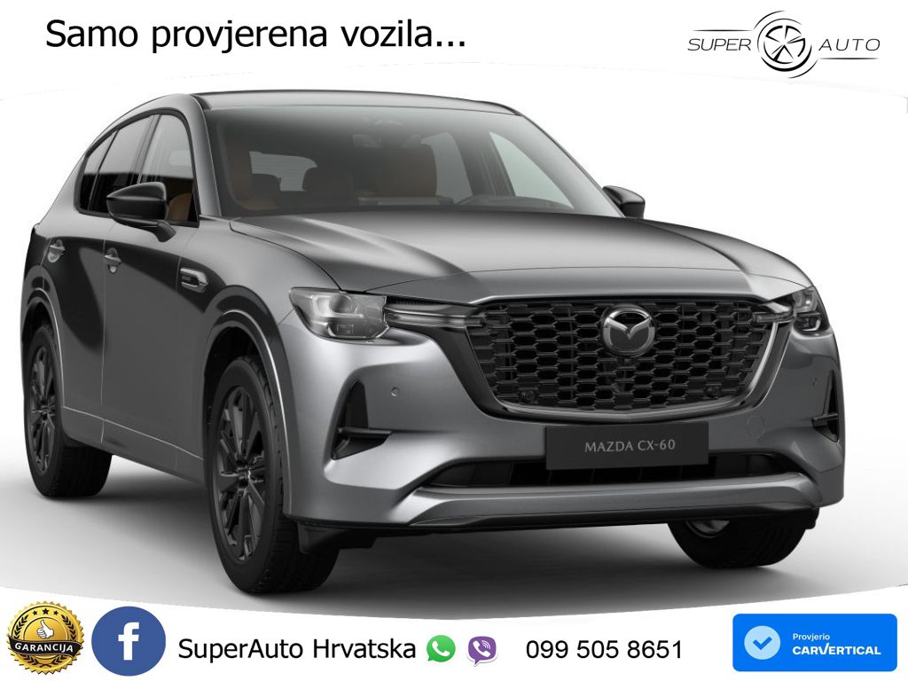 Mazda CX-60 3.3 e-Skyactiv D (254 KS) AWD Automatic LED+GR SJED+ACC