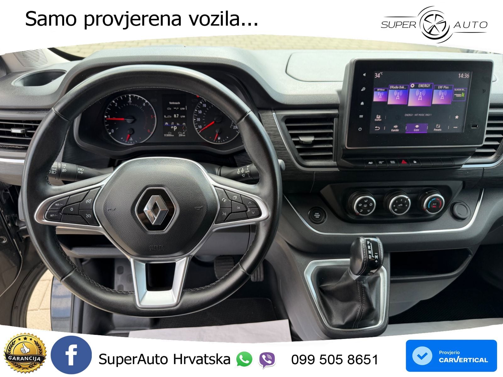 Renault Trafic Kasten 5-Sitze AUTOMATIK*AHK*KLIMA*KAMERA 150 KS