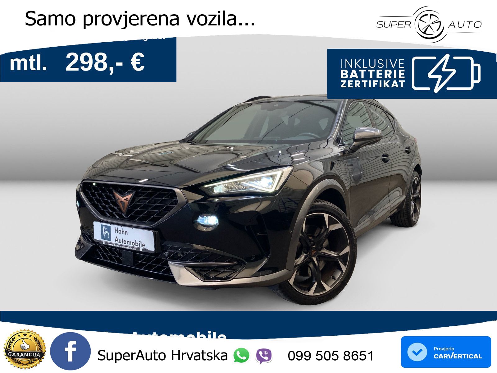 Cupra Formentor 1.4 TSI (245 KS) e-Hybrid DSG VZ LED+GR SJED+ACC