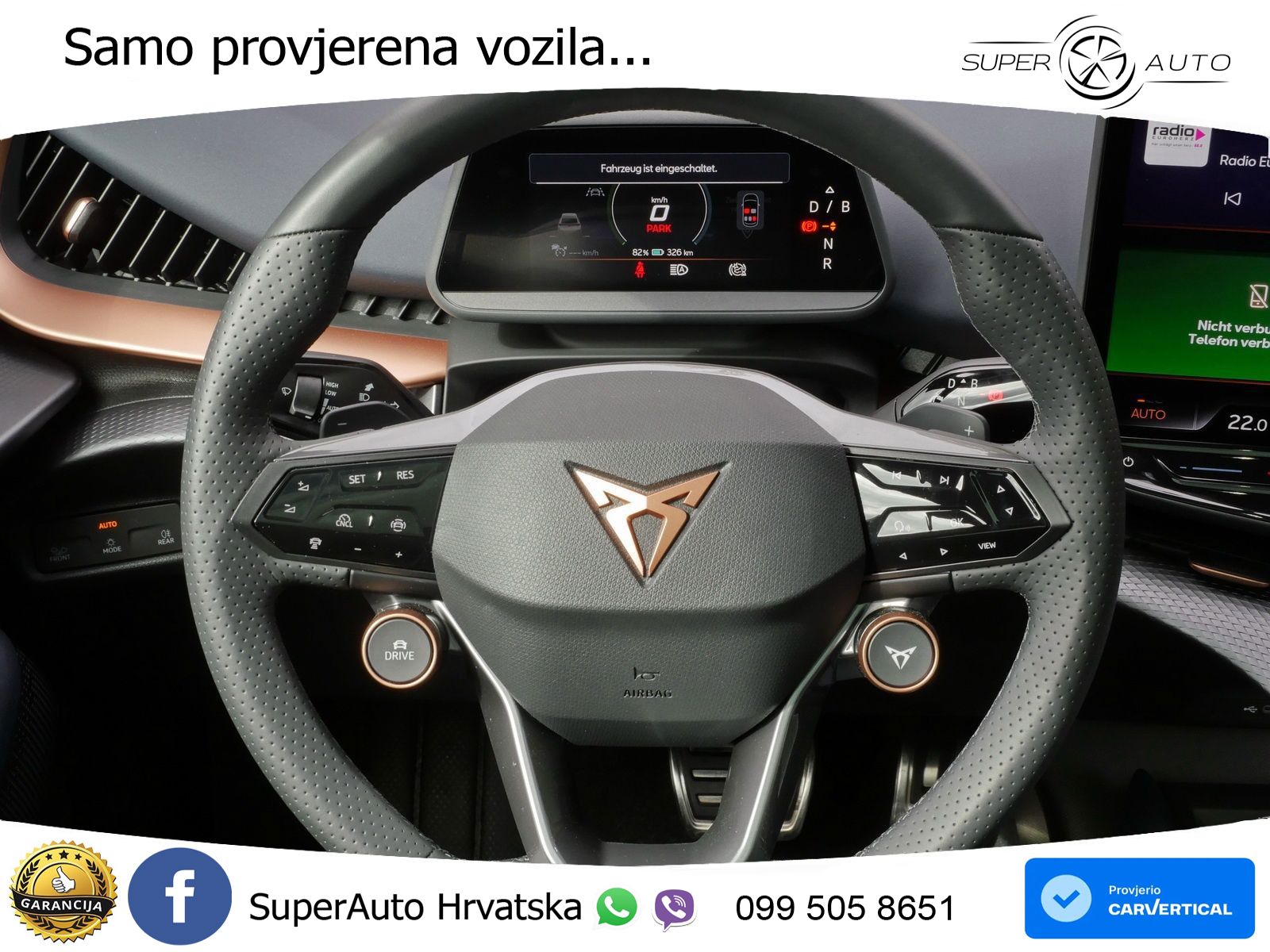 Cupra Tavascan 82 kWh (340 KS)  4WD VZ LED+GR SJED+ACC