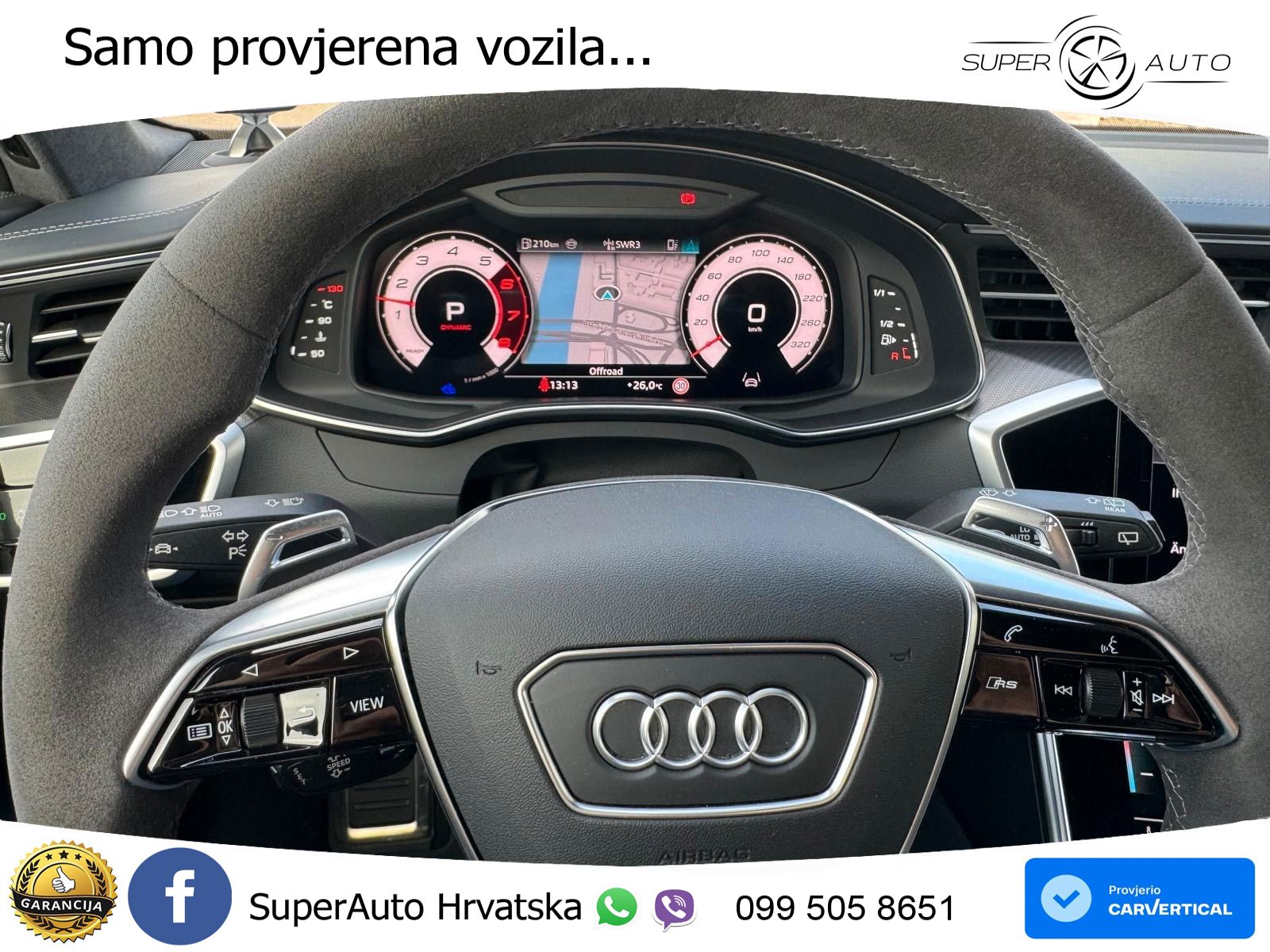Audi RS6 Avant 4.0 TFSI V8 performance (630 KS)  quattro tiptronic LED+GR SJED+ACC
