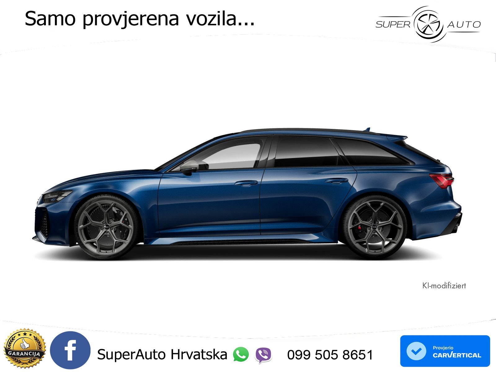 Audi RS6 Avant 4.0 TFSI V8 performance (630 KS)  quattro tiptronic ZRAČNI+ACC+GR SJED+KAM+PANO
