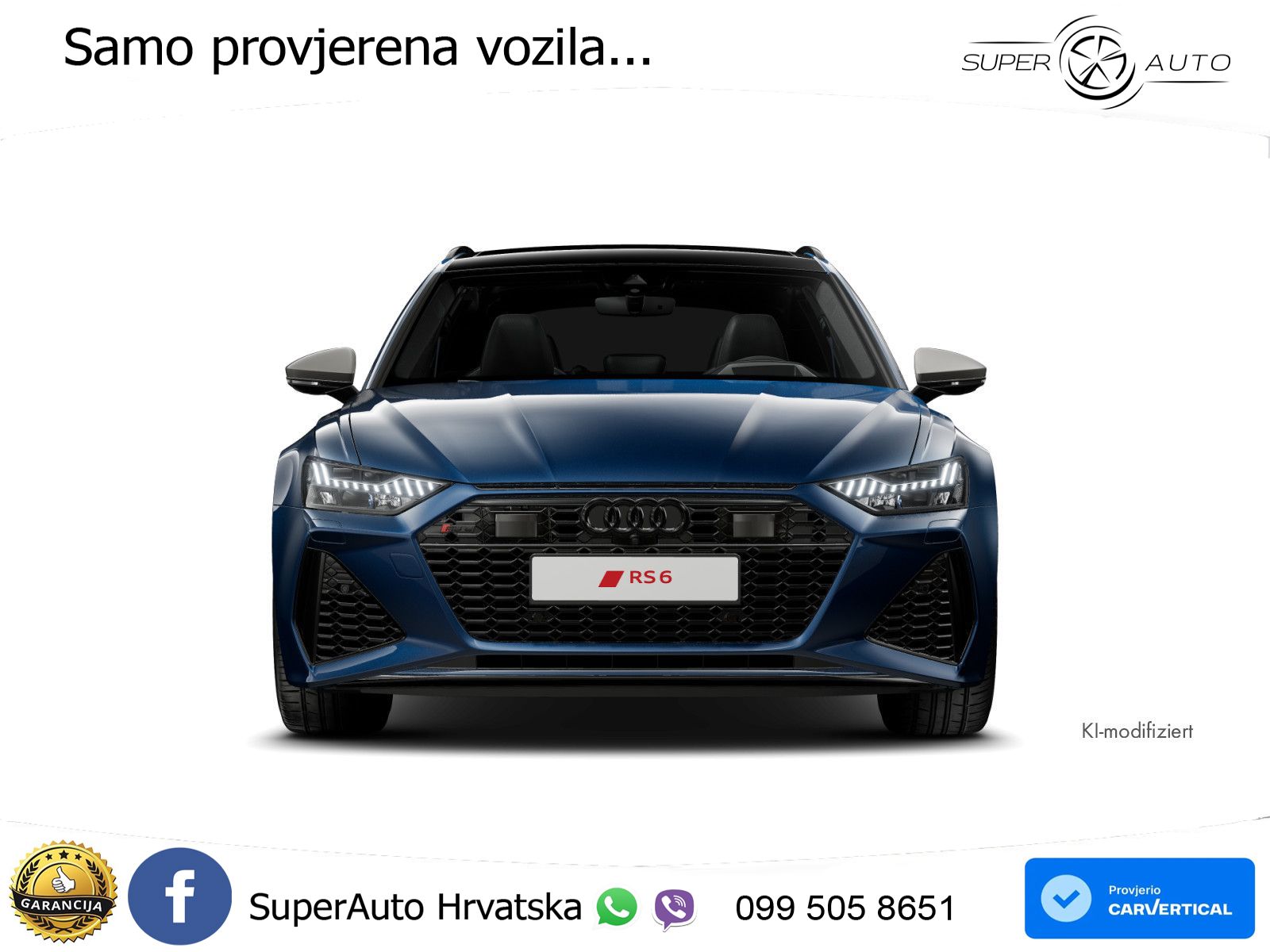 Audi RS6 Avant 4.0 TFSI V8 performance (630 KS)  quattro tiptronic ZRAČNI+ACC+GR SJED+KAM+PANO