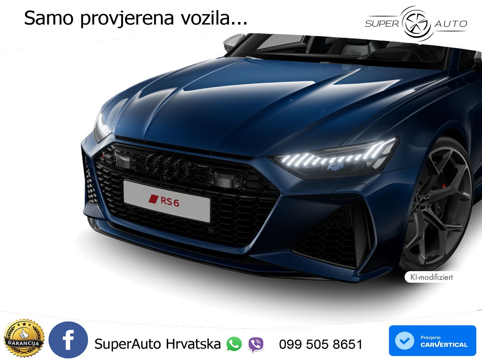Audi RS6 Avant 4.0 TFSI V8 performance (630 KS)  quattro tiptronic ZRAČNI+ACC+GR SJED+KAM+PANO