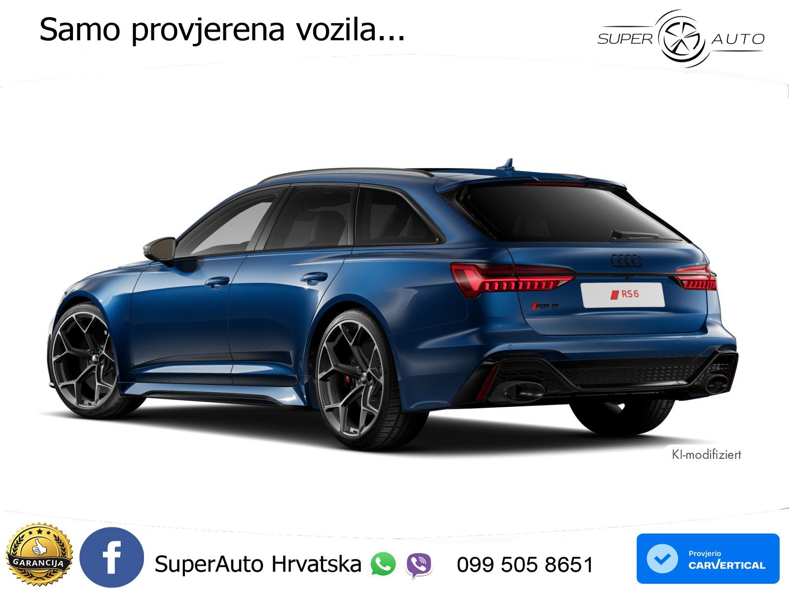 Audi RS6 Avant 4.0 TFSI V8 performance (630 KS)  quattro tiptronic ZRAČNI+ACC+GR SJED+KAM+PANO