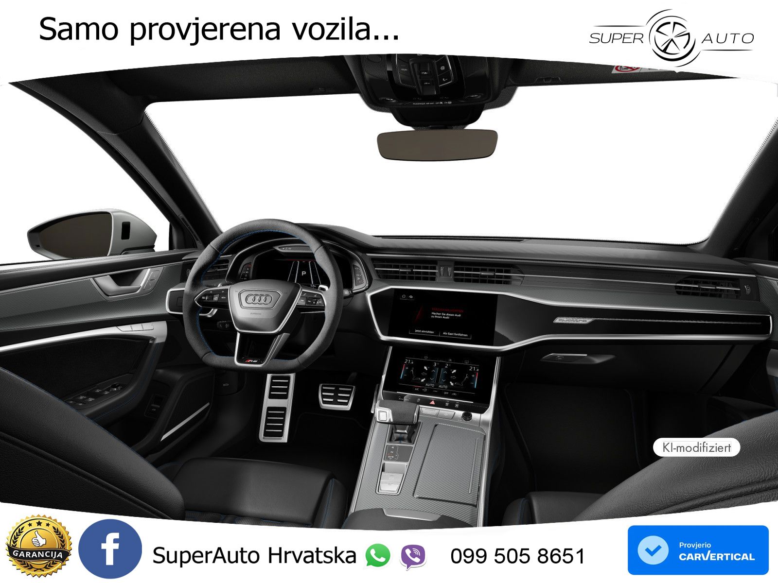 Audi RS6 Avant 4.0 TFSI V8 performance (630 KS)  quattro tiptronic ZRAČNI+ACC+GR SJED+KAM+PANO
