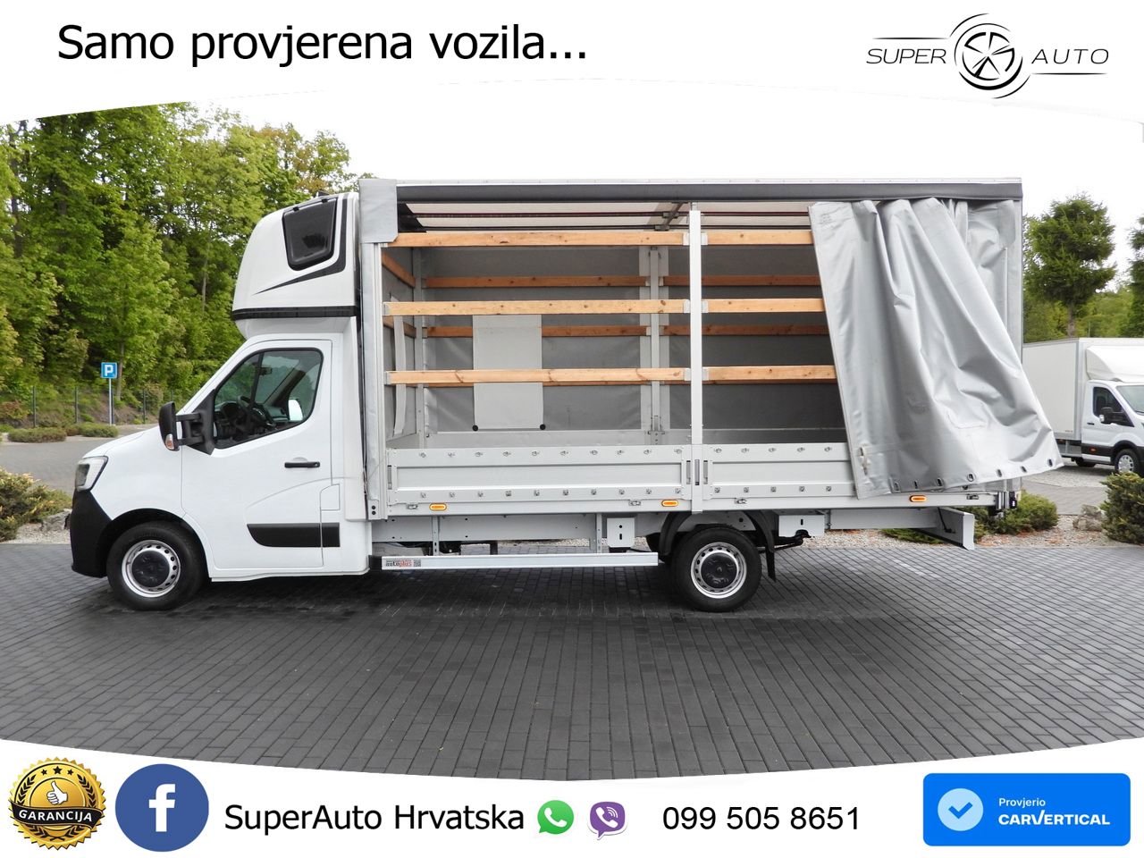 Renault MASTER PRITSCHE PLANE 10 PALETTEN WEBASTO 165 KS