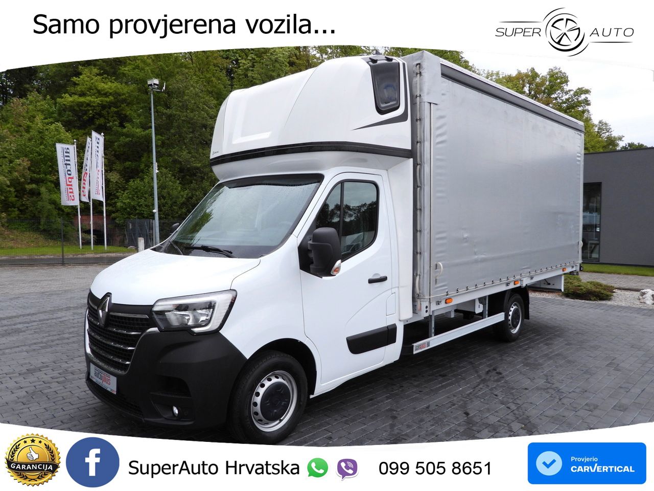 Renault MASTER PRITSCHE PLANE 10 PALETTEN WEBASTO 165 KS