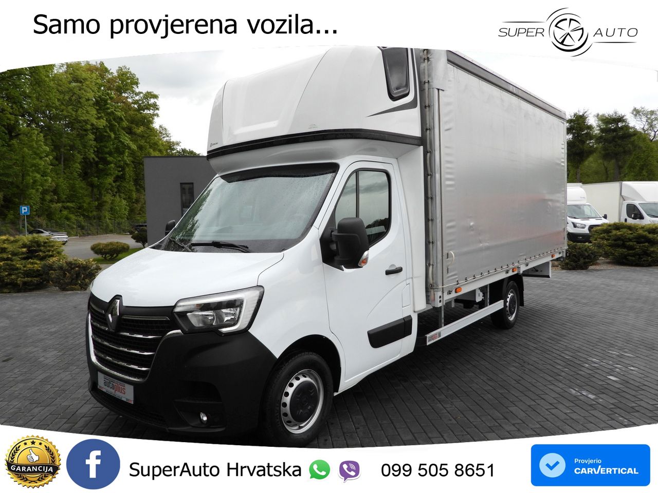 Renault MASTER PRITSCHE PLANE 10 PALETTEN WEBASTO 165 KS