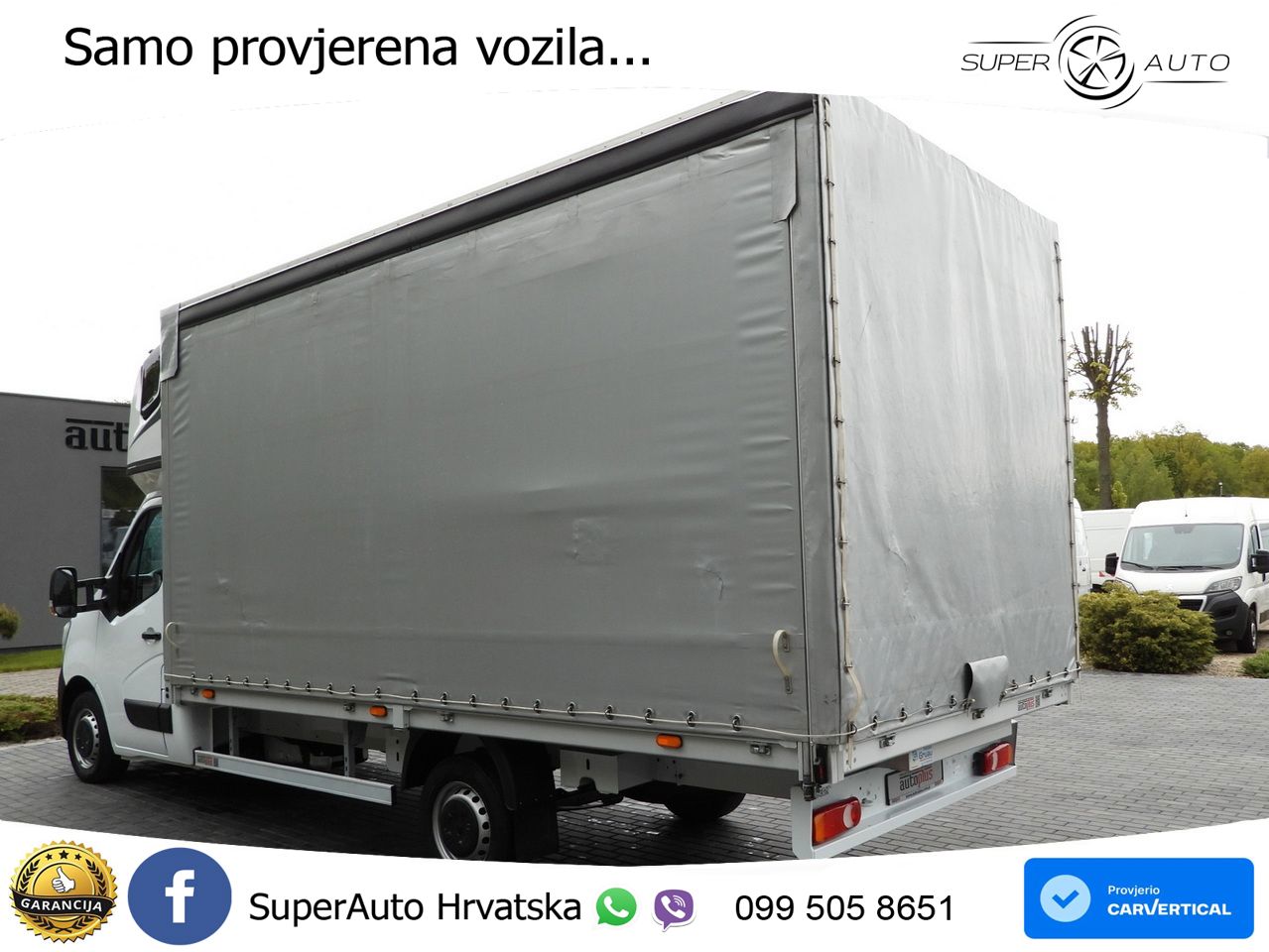 Renault MASTER PRITSCHE PLANE 10 PALETTEN WEBASTO 165 KS