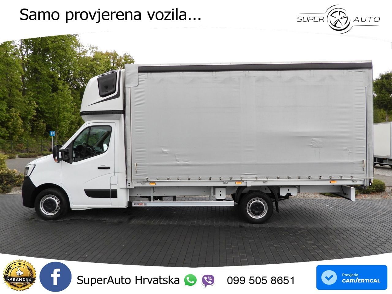 Renault MASTER PRITSCHE PLANE 10 PALETTEN WEBASTO 165 KS