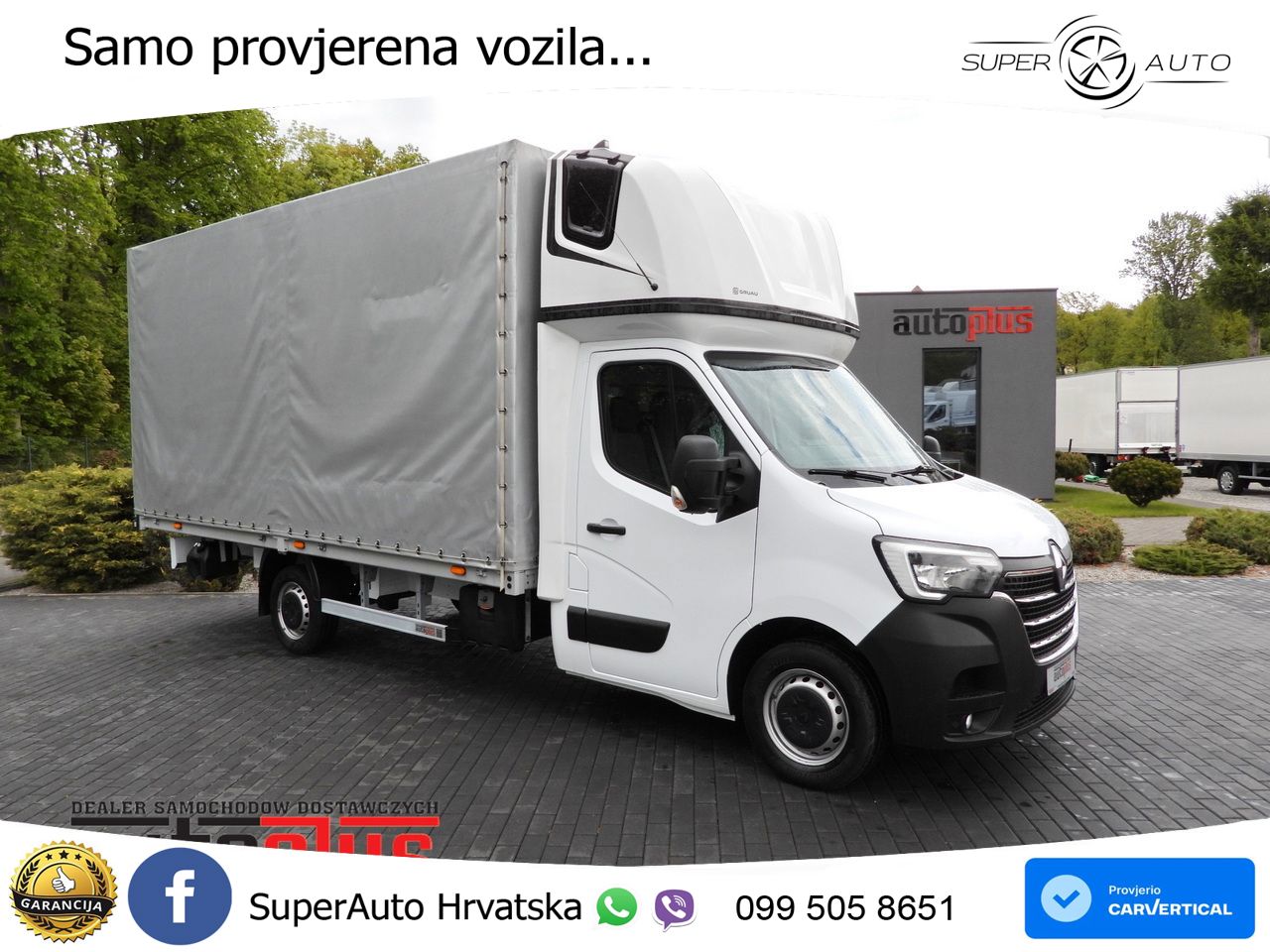 Renault MASTER PRITSCHE PLANE 10 PALETTEN WEBASTO 165 KS