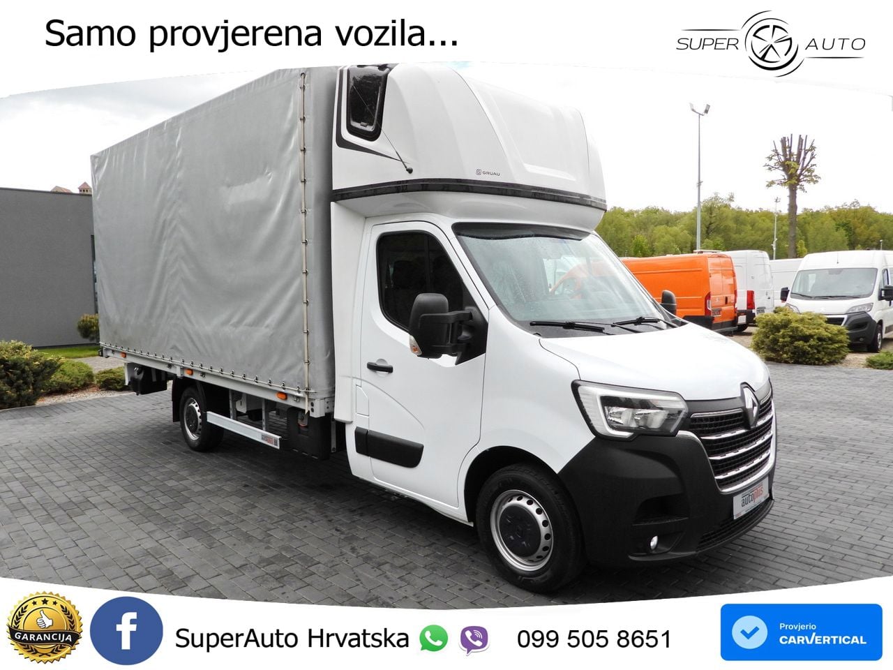 Renault MASTER PRITSCHE PLANE 10 PALETTEN WEBASTO 165 KS