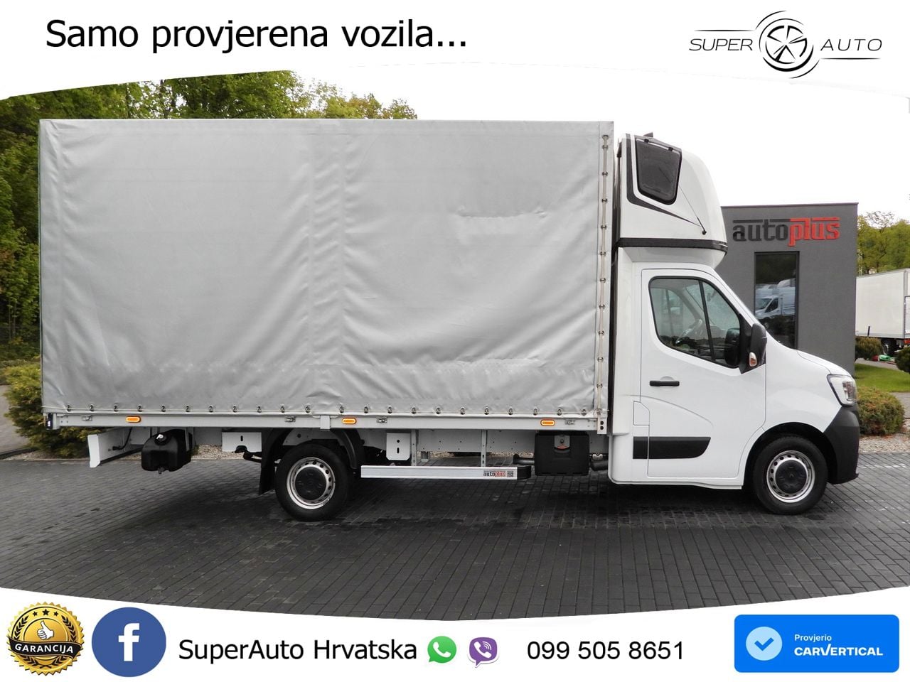 Renault MASTER PRITSCHE PLANE 10 PALETTEN WEBASTO 165 KS