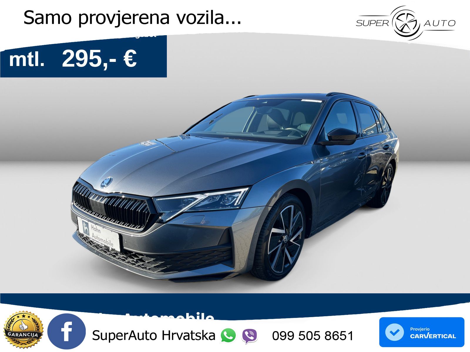 Škoda Octavia Combi 2.0 TDI (150 KS) DSG SportLine LED+GR SJED+ACC