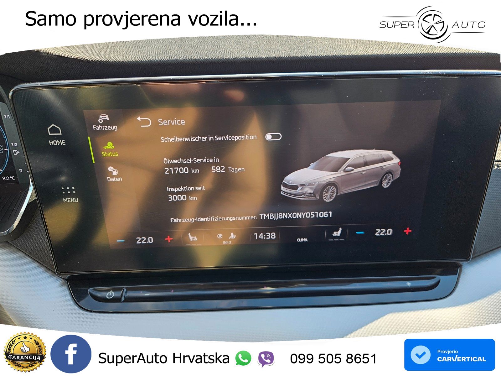 Škoda Octavia Combi 2.0 TDI (150 KS) DSG LED+GR SJED+ACC