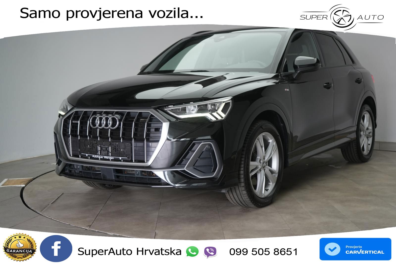 Audi Q3 40 TDI (190 KS) quattro S tronic S line LED+GR SJED+ACC