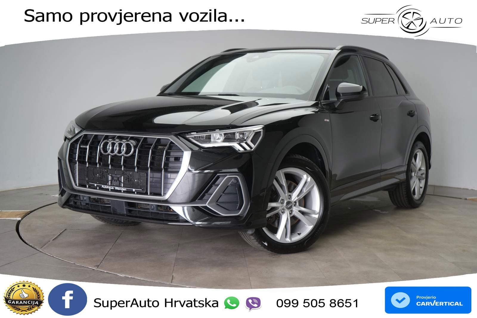 Audi Q3 40 TDI (190 KS) quattro S tronic S line LED+GR SJED+ACC