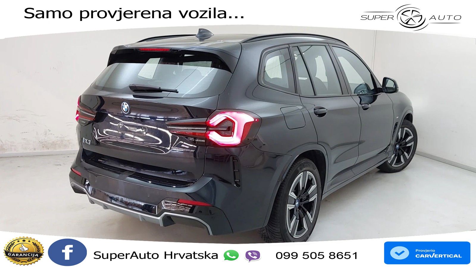 BMW iX3 80 kWh (286 KS) M Sport LED+GR SJED+ACC