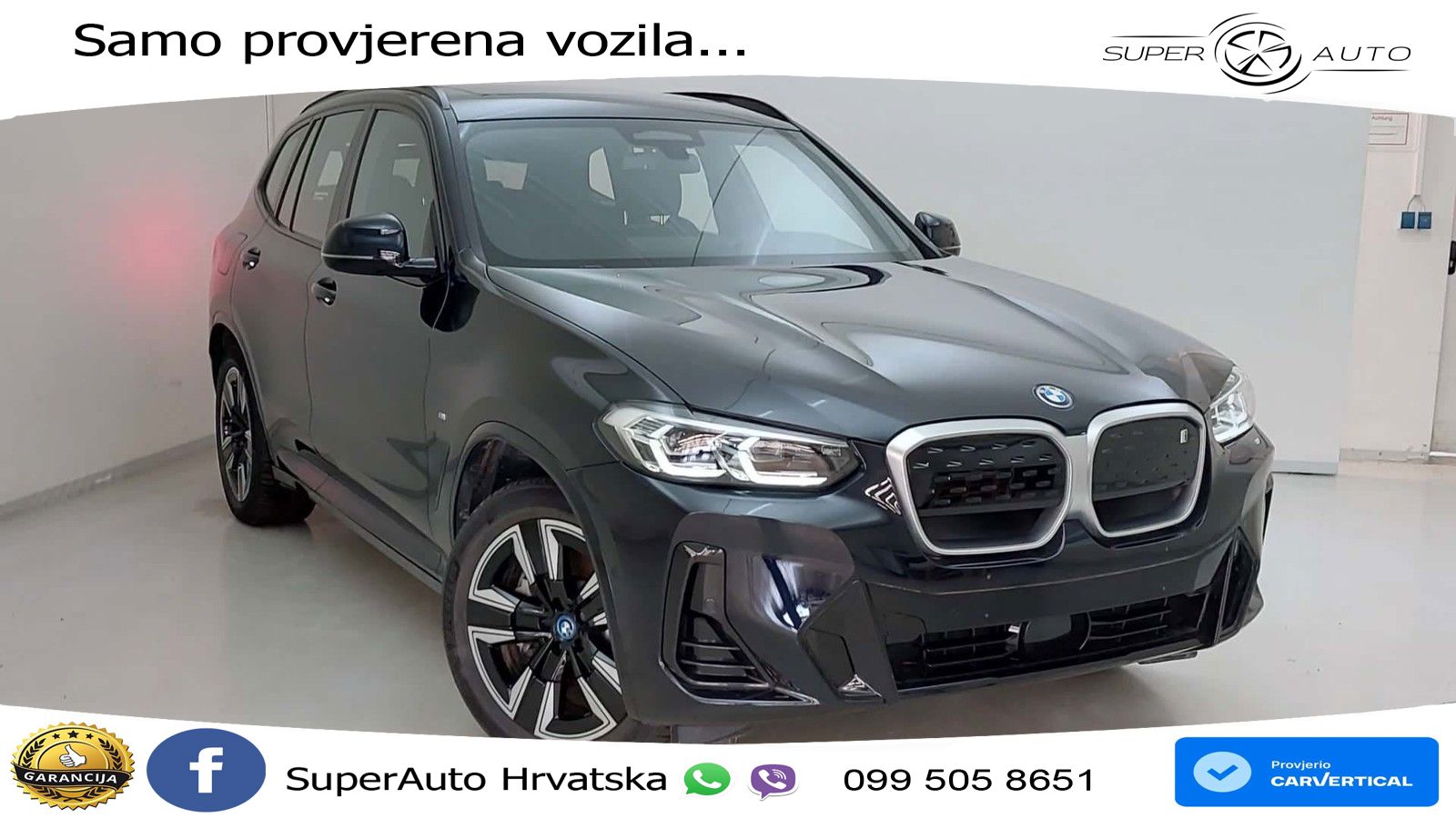 BMW iX3 80 kWh (286 KS) M Sport LED+GR SJED+ACC