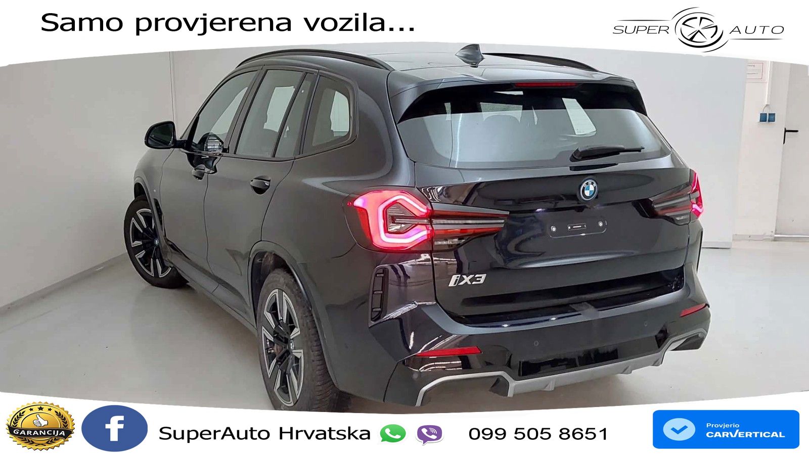 BMW iX3 80 kWh (286 KS) M Sport LED+GR SJED+ACC