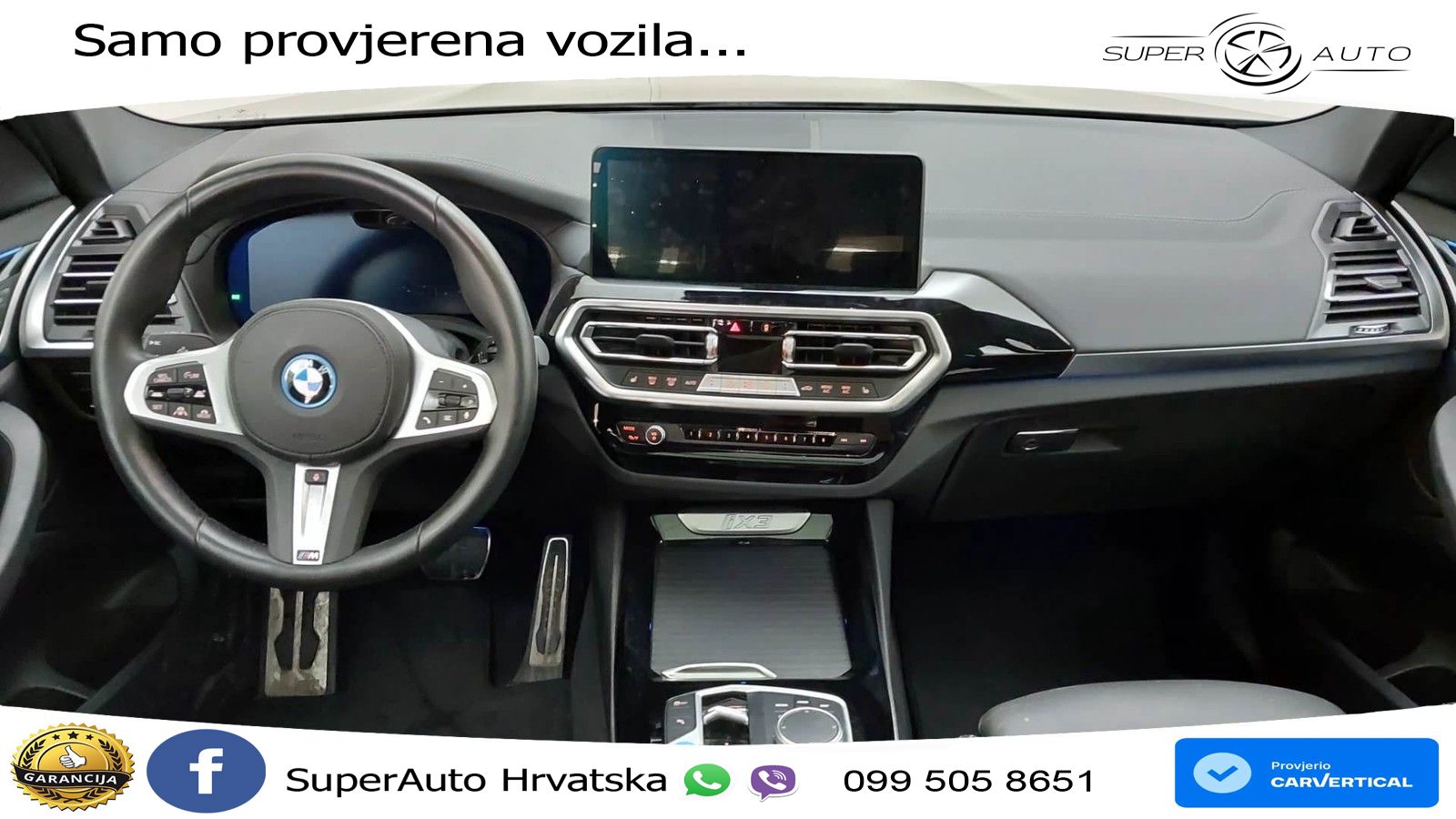 BMW iX3 80 kWh (286 KS) M Sport LED+GR SJED+ACC