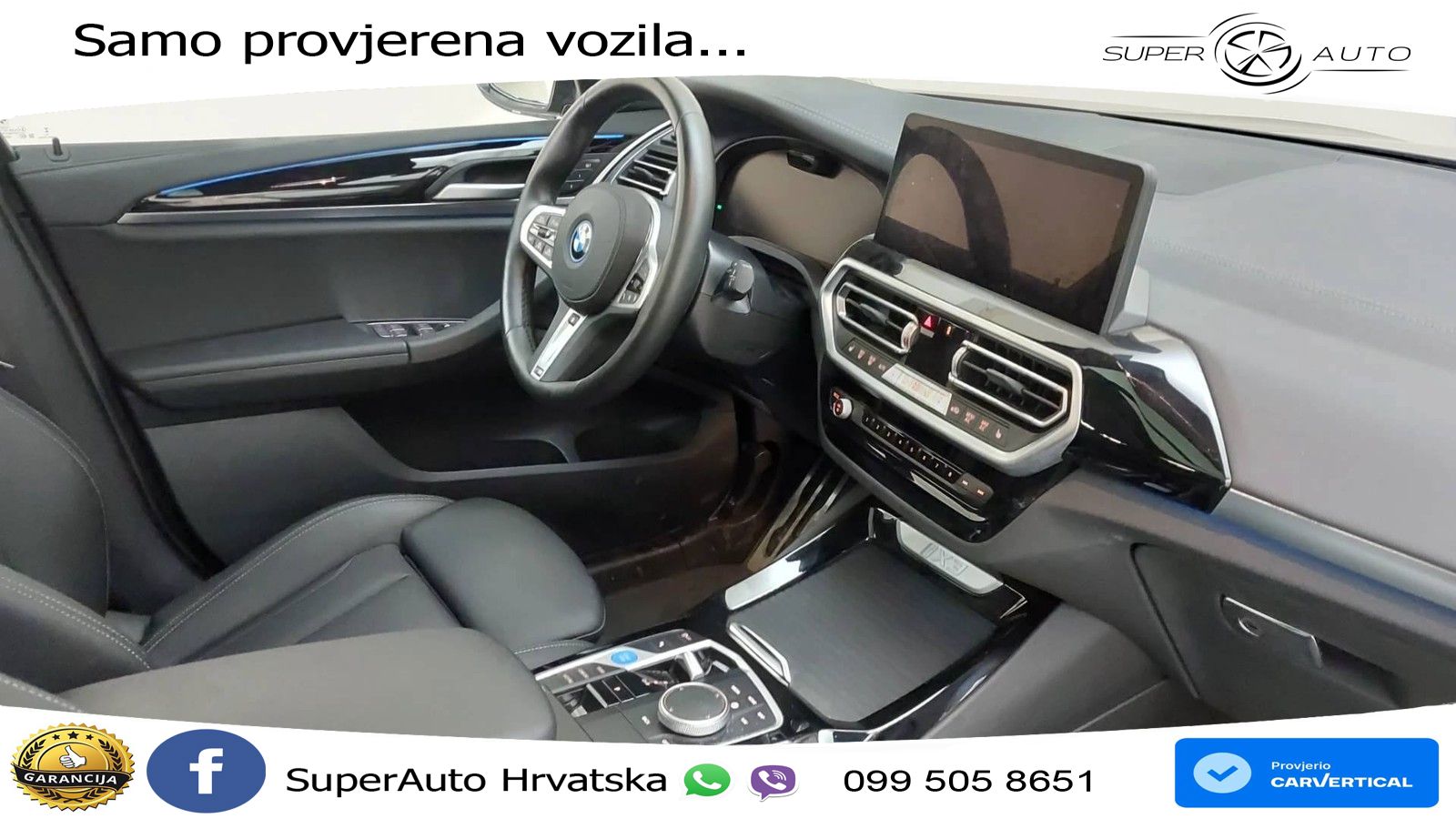 BMW iX3 80 kWh (286 KS) M Sport LED+GR SJED+ACC