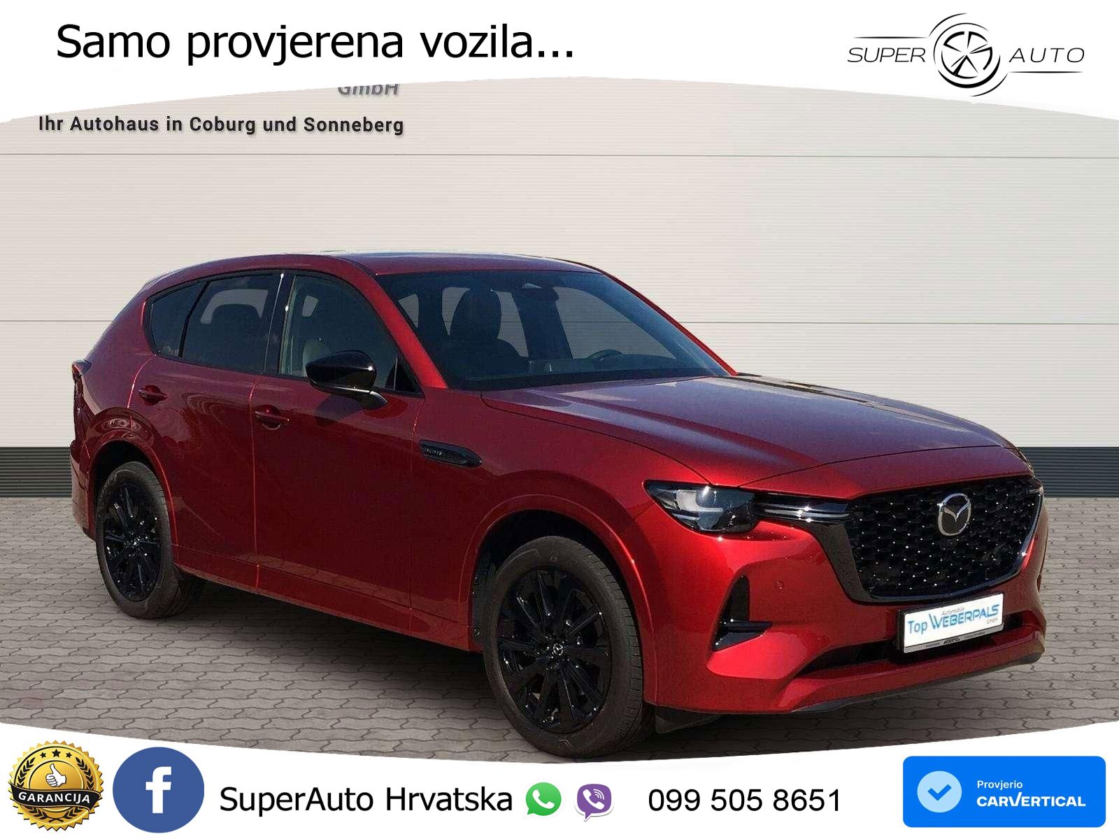 Mazda CX-60 3.3 e-Skyactiv D (254 KS) AWD Automatic ACC+HEAD+4xGR SJED+360+PANO