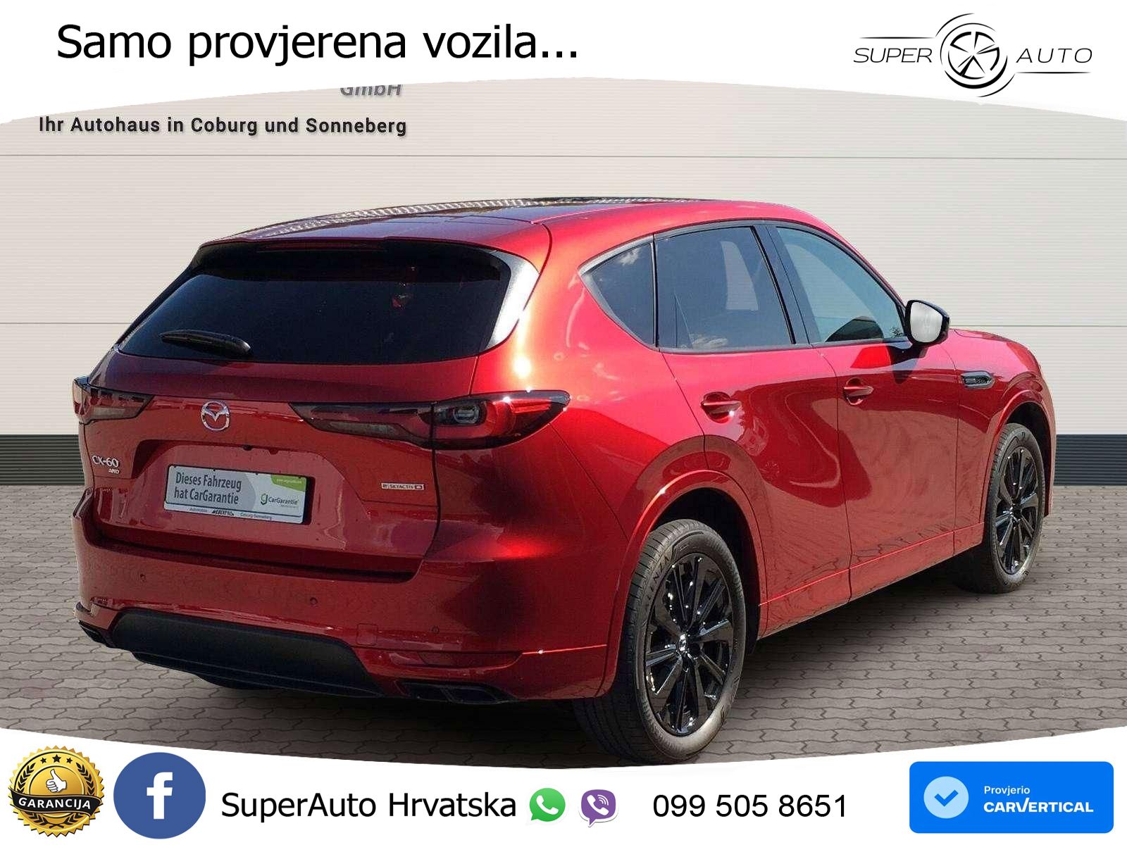 Mazda CX-60 3.3 e-Skyactiv D (254 KS) AWD Automatic ACC+HEAD+4xGR SJED+360+PANO