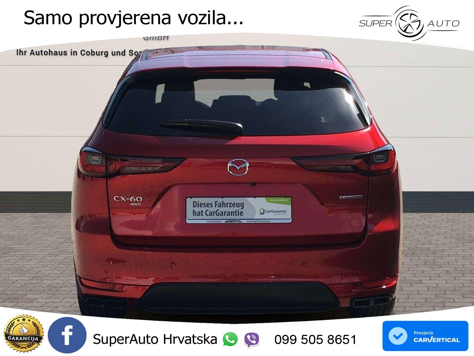 Mazda CX-60 3.3 e-Skyactiv D (254 KS) AWD Automatic ACC+HEAD+4xGR SJED+360+PANO