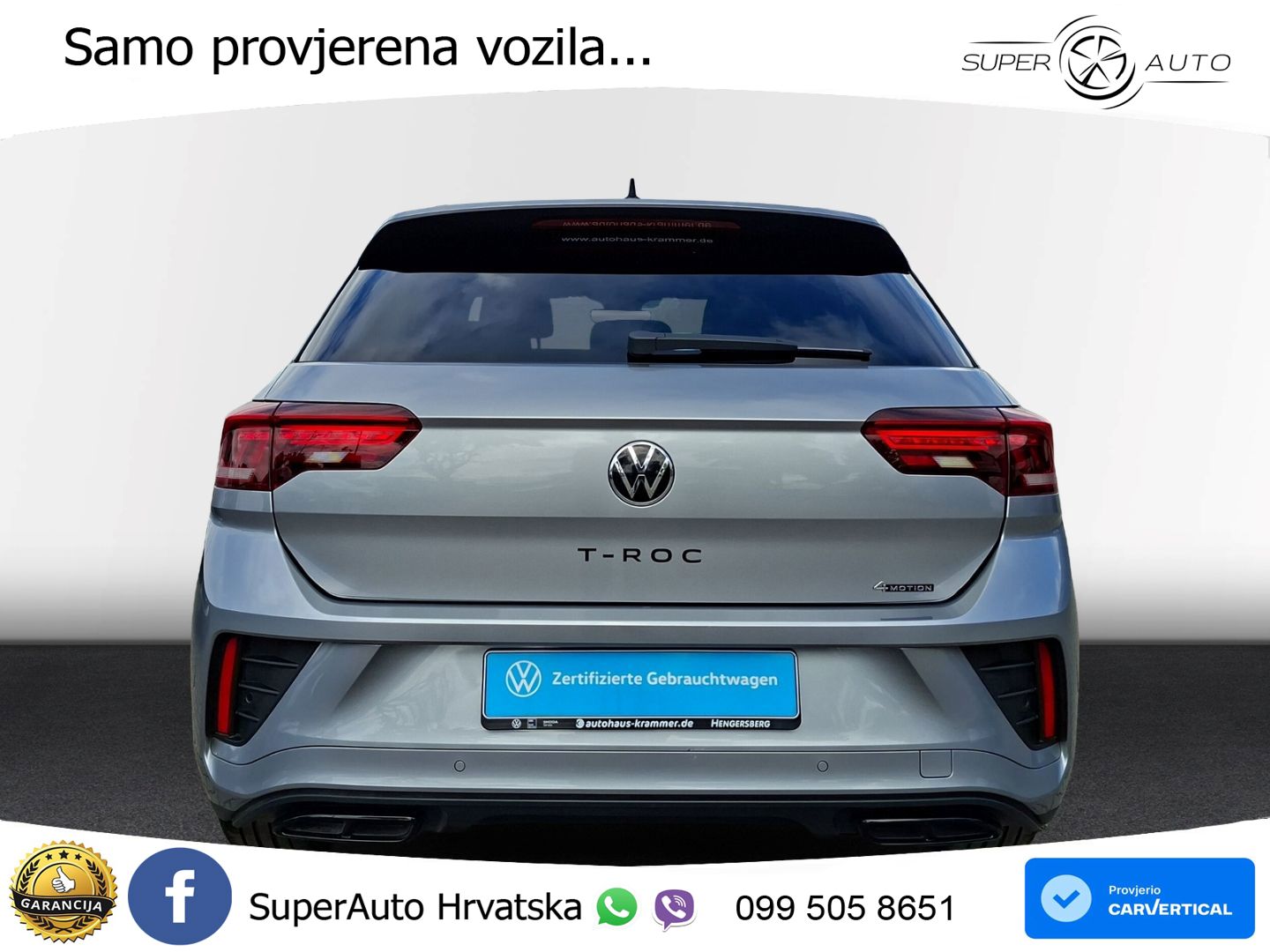 Volkswagen T-Roc I 2.0 TSI (190 KS) 4M DSG LED+GR SJED+ACC