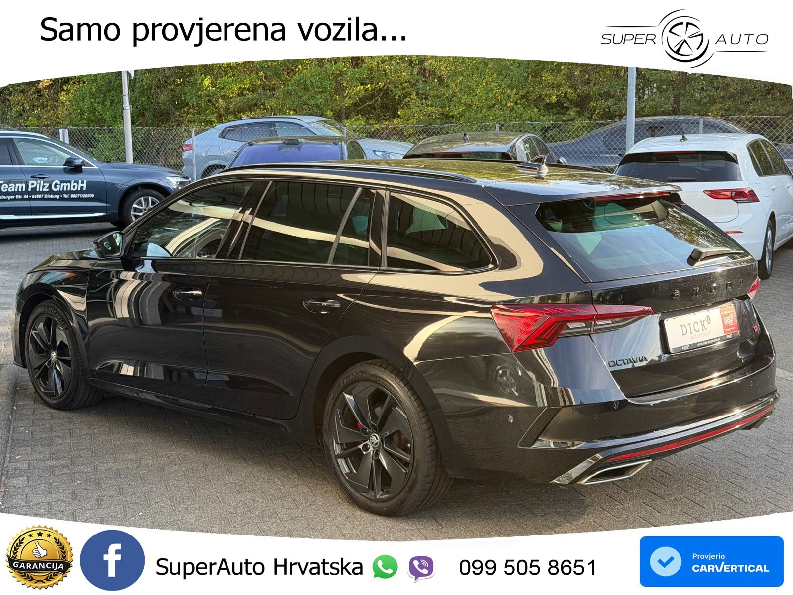 Škoda Octavia Combi RS 2.0 TDI (200 KS) DSG LED+GR SJED+ACC