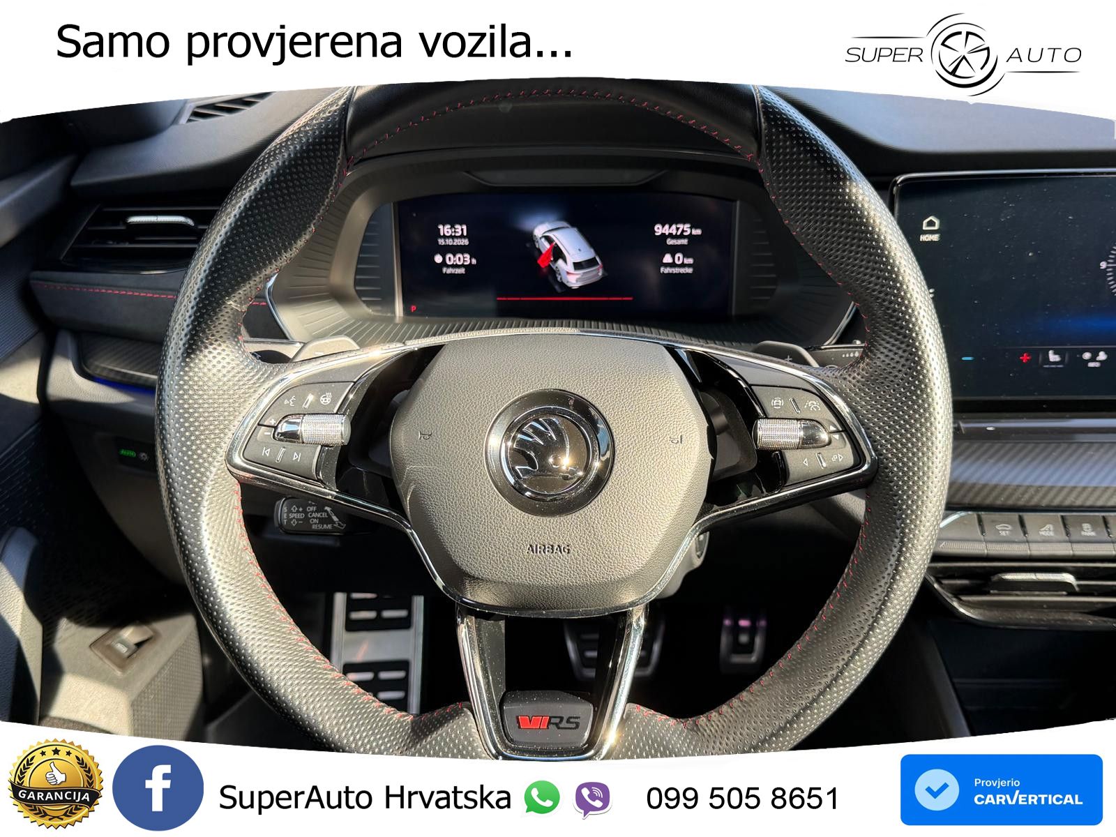 Škoda Octavia Combi RS 2.0 TDI (200 KS) DSG LED+GR SJED+ACC