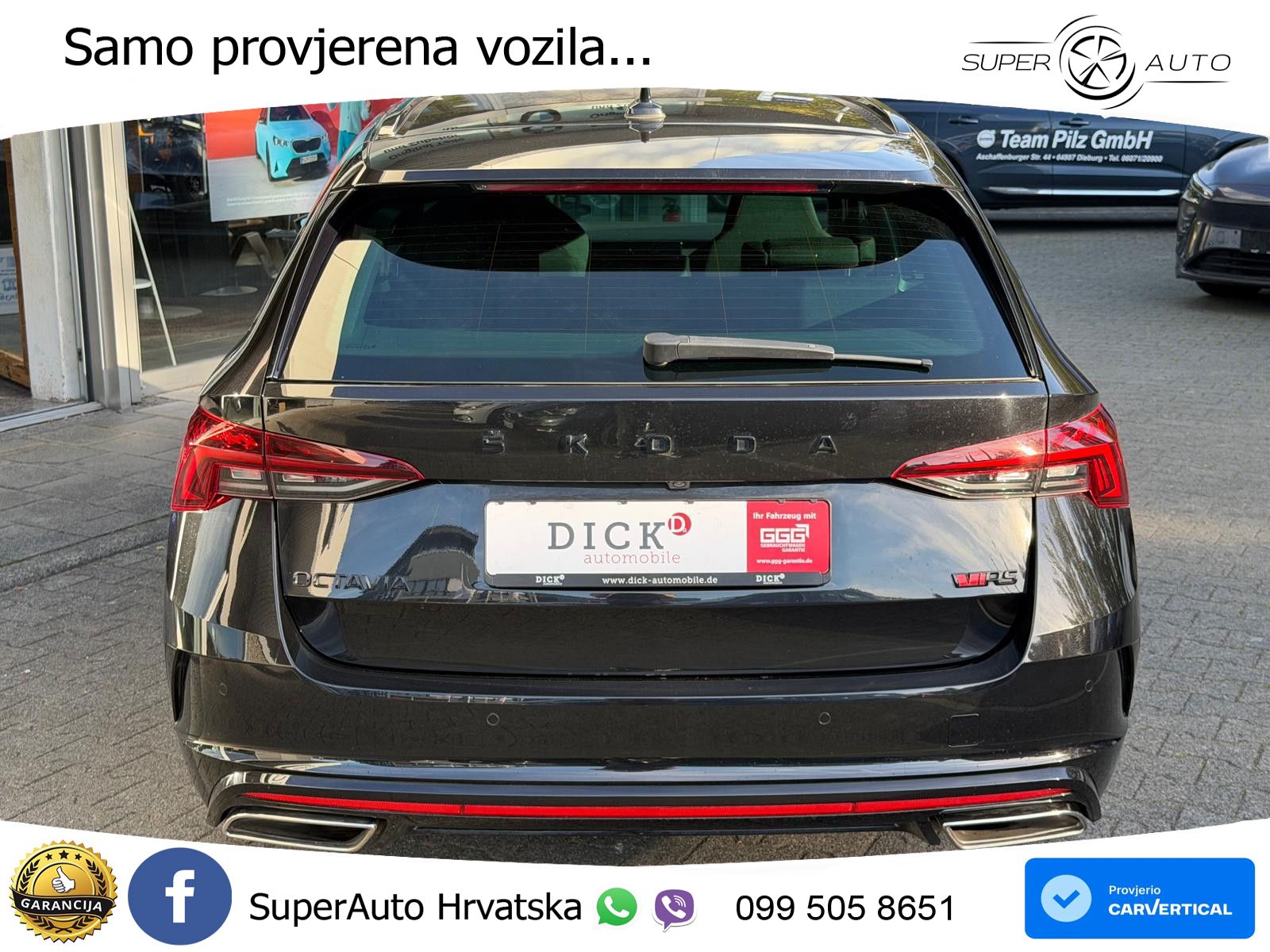 Škoda Octavia Combi RS 2.0 TDI (200 KS) DSG LED+GR SJED+ACC