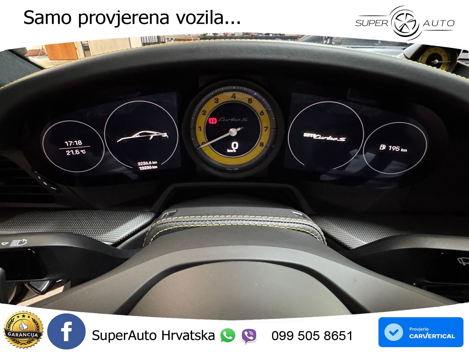 Porsche 911 Turbo S 3.8 (650 KS) PDK ACC+GR SJED+360+PANO