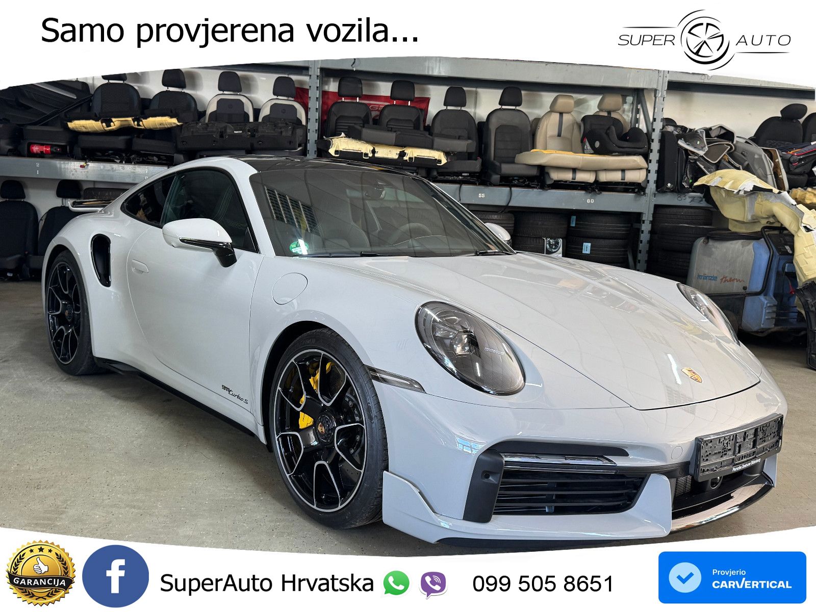Porsche 911 Turbo S 3.8 (650 KS) PDK ACC+GR SJED+360+PANO