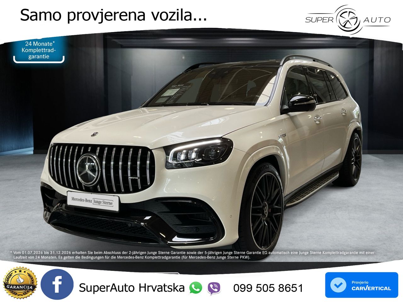 Mercedes-Benz GLS AMG GLS 63 V8 EQ Boost 4MATIC+ TCT ZRAČNI+ACC+GR SJED+KAM+PANO