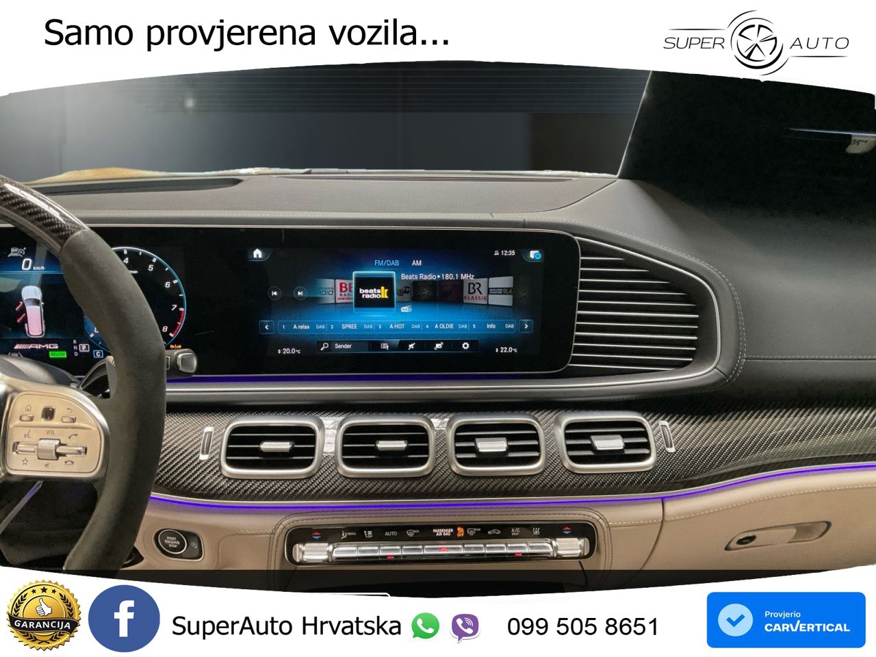 Mercedes-Benz GLS AMG GLS 63 V8 EQ Boost 4MATIC+ TCT ZRAČNI+ACC+GR SJED+KAM+PANO