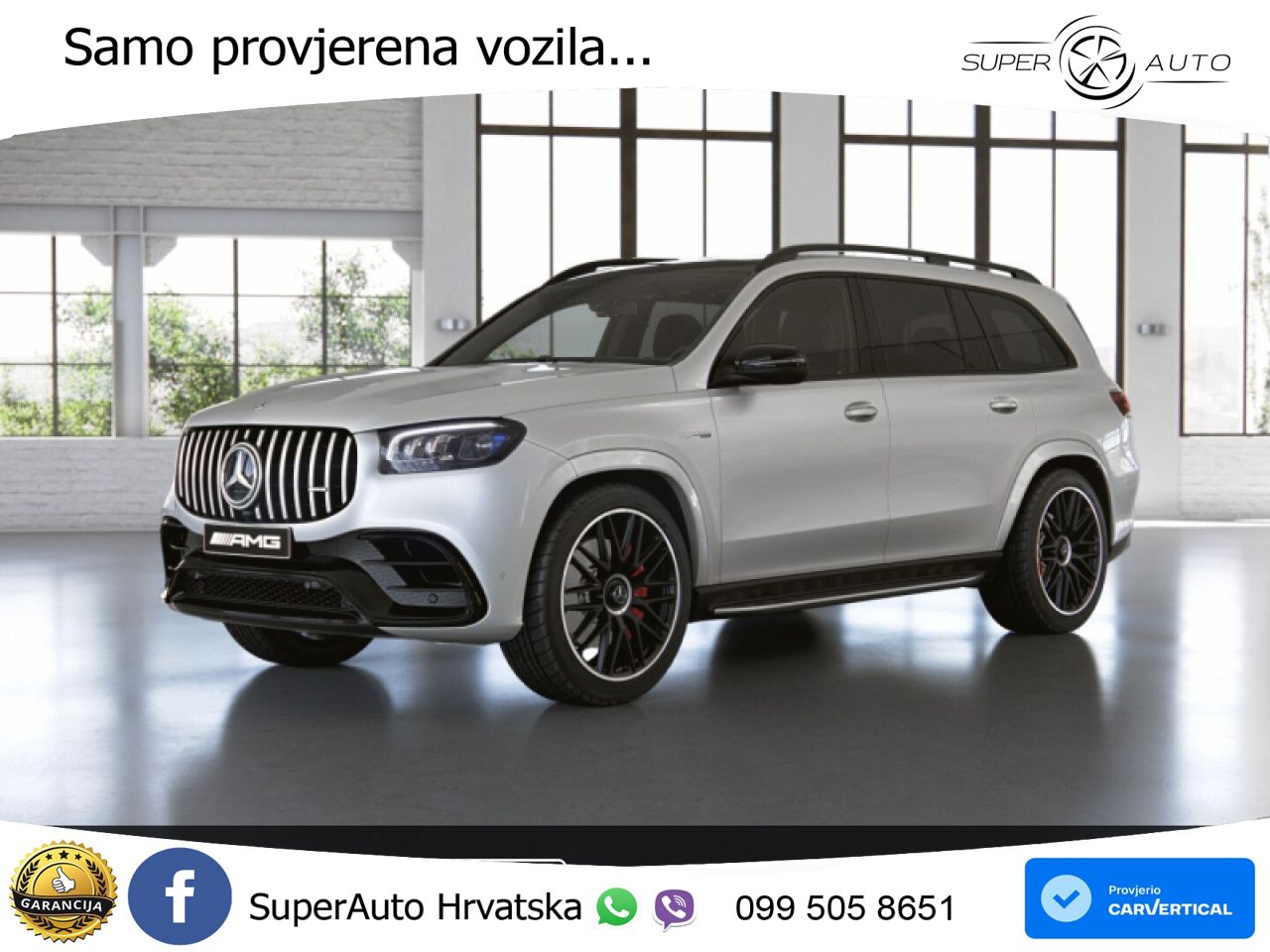 Mercedes-Benz GLS AMG GLS 63 V8 EQ Boost 4MATIC+ TCT ZRAČNI+ACC+GR SJED+KAM+PANO